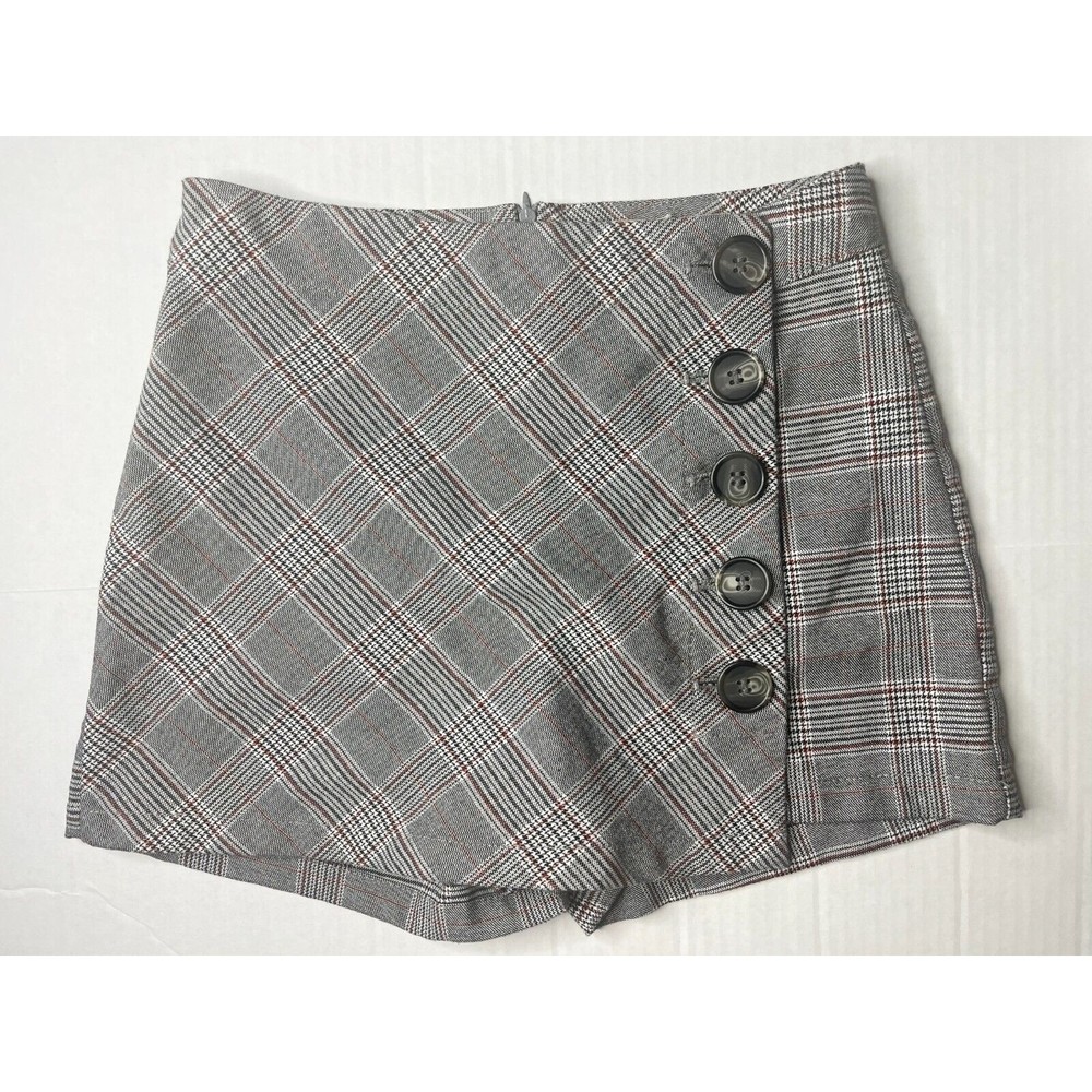 Anti Blue by Blue Spice Juniors Skort Size 3 Red/Black/White Plaid